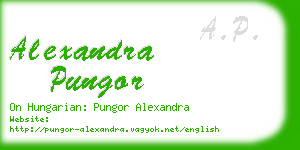 alexandra pungor business card